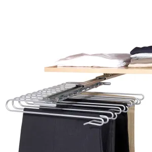 12 Rail Pull Out Wardrobe Pant Rack