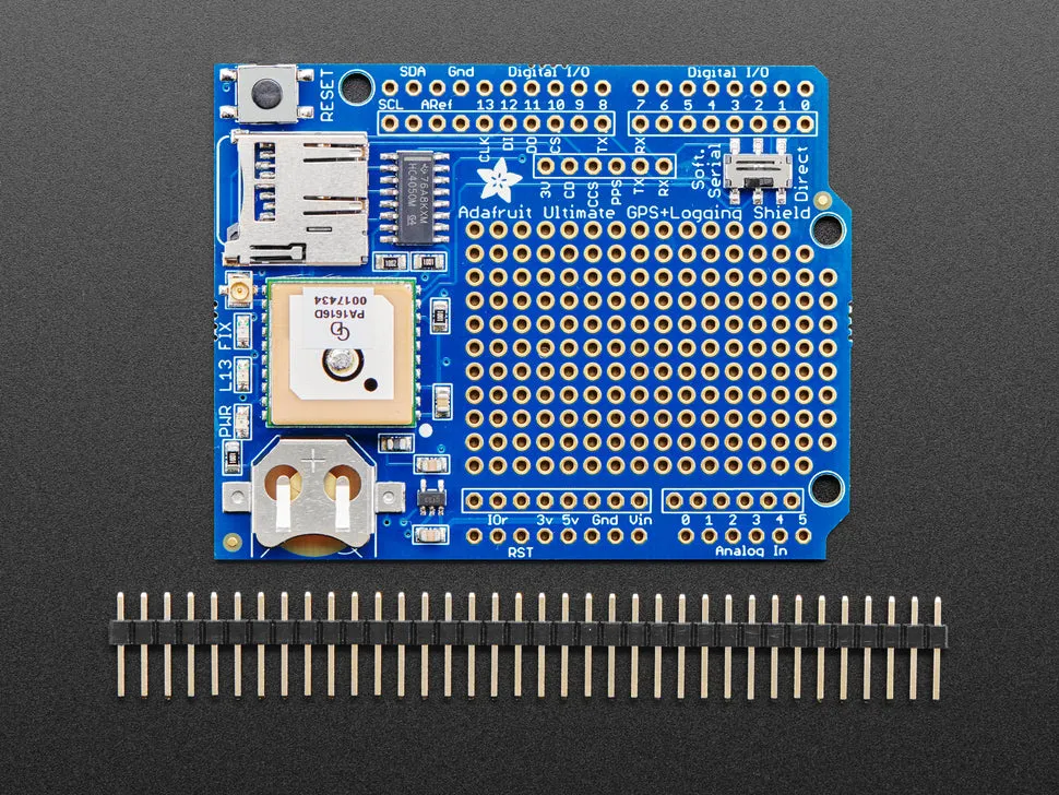 Adafruit Ultimate GPS Logger Arduino Shield - Includes GPS Module