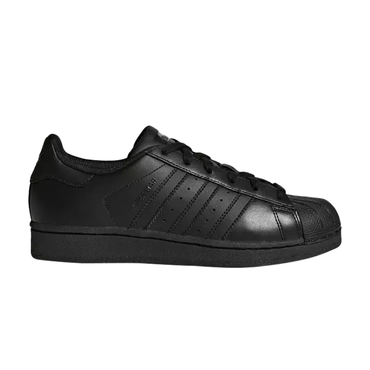 Adidas Superstar Foundation J 'Triple Black' sneakers, black