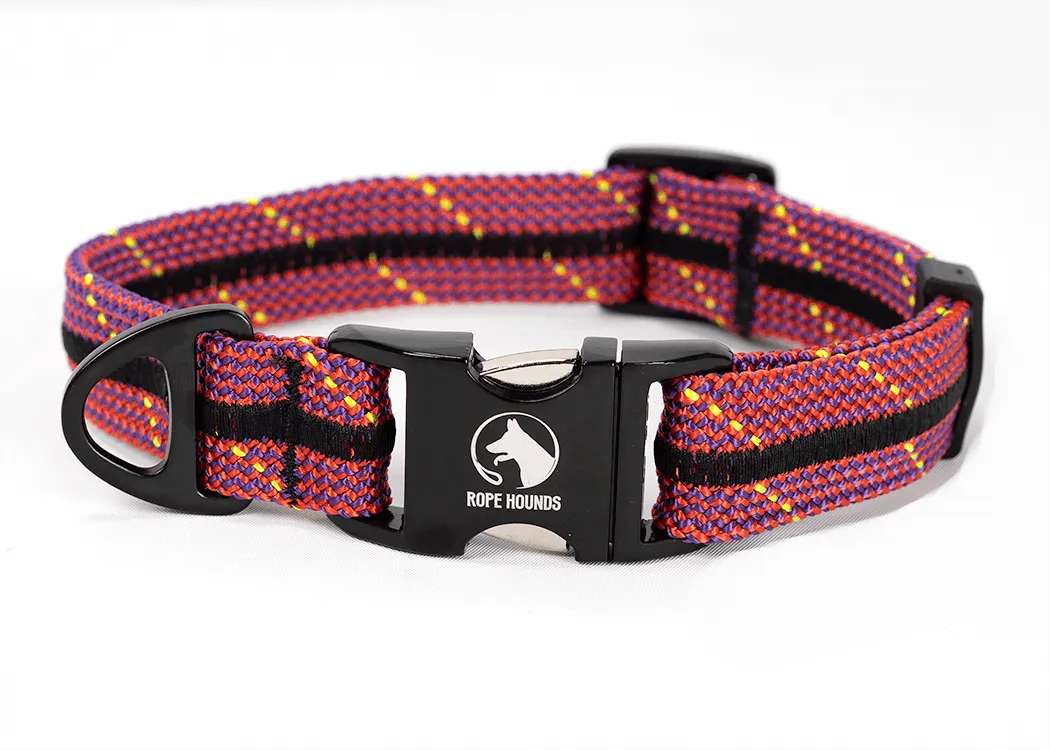 Adventure Dog Collar - Pinks/Purples