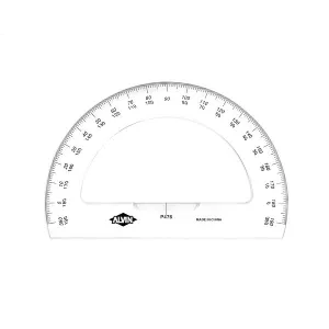 Alvin 6" Semicircular Protractor