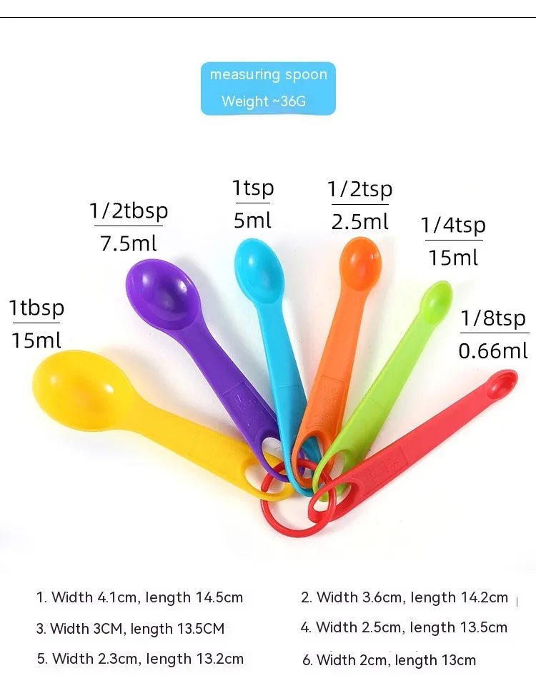 Baking Tool Plastic Plastic Measuring Spoon Measuring Cup Set