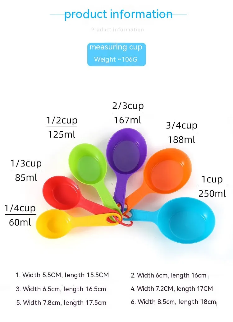 Baking Tool Plastic Plastic Measuring Spoon Measuring Cup Set