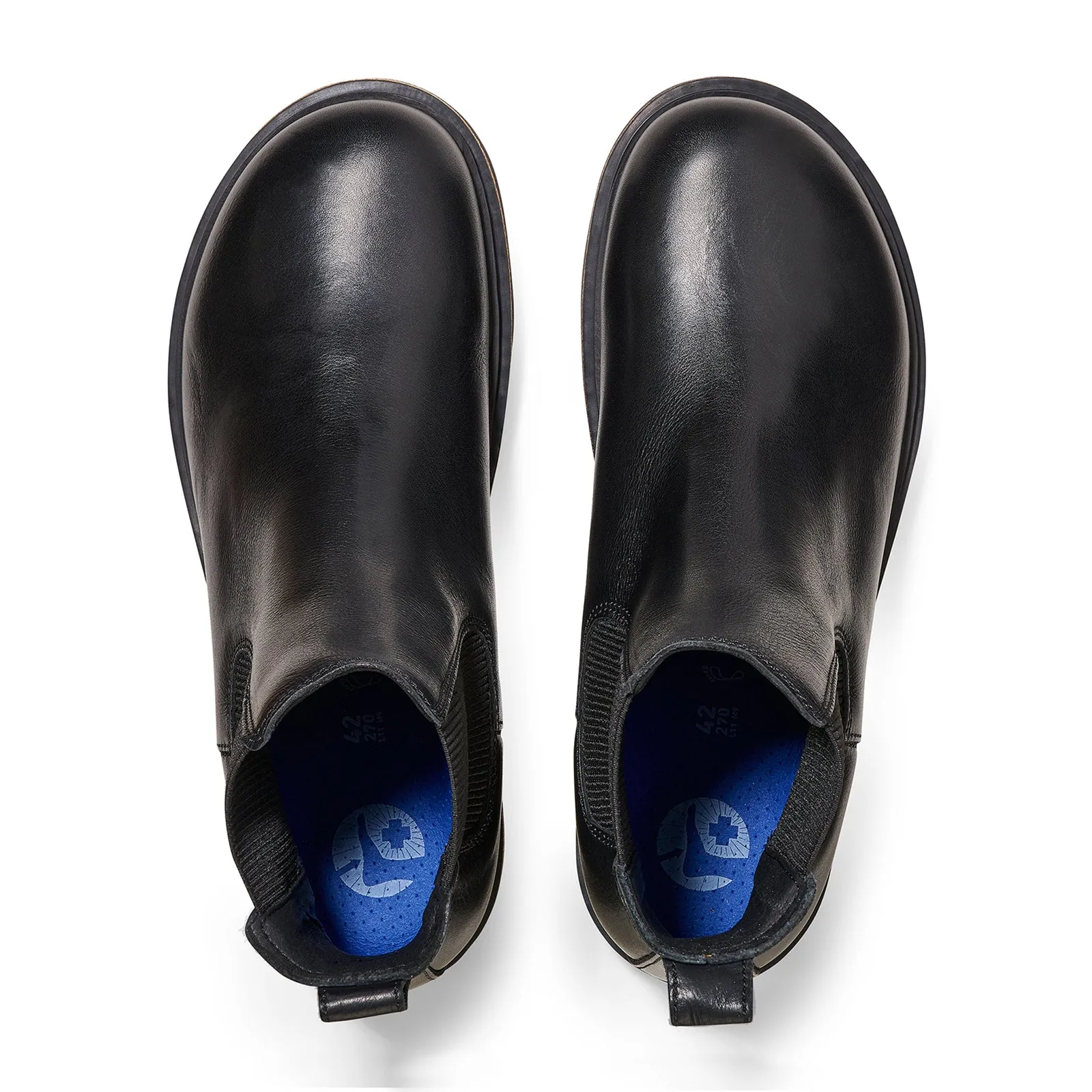 Birkenstock Highwood Deep Blue Chelsea Boot (Men) - Black Leather