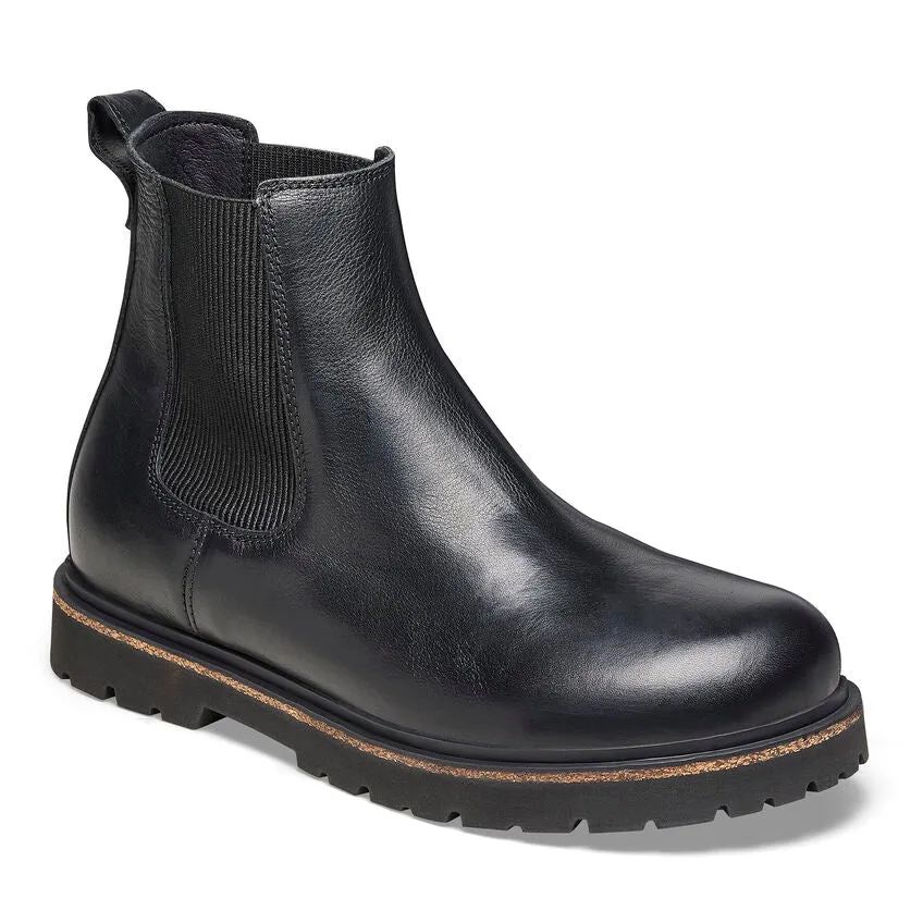 Birkenstock Men's Highwood Slip On Boot In Black Leather