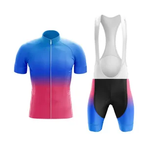 Blue-Pink Gradient Club Cycling Kit