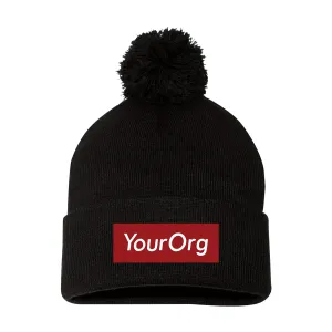 Box Logo - Beanie with Pom Pom