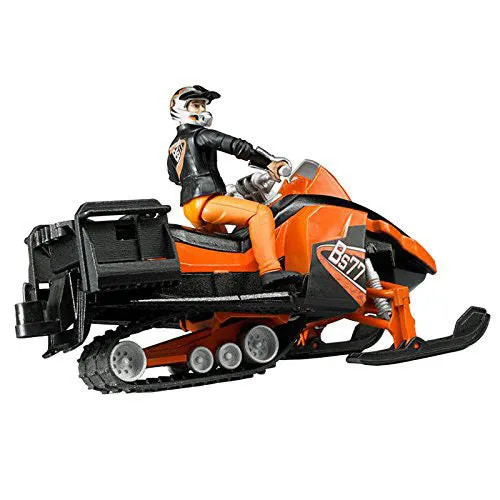 Bruder Snowmobile with Driver and Accessories