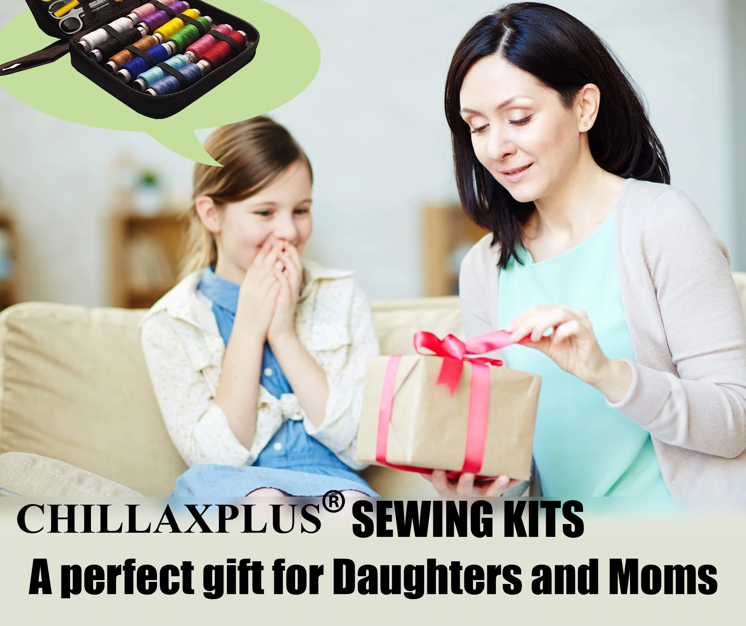 CHILLAXPLUS 172 pcs Sewing kit | Stitching kit | Stiching kit | Sewing kit Box | Thread Box Set | Travel kit | sui dhaga Box for Home | Travel kit | Tailoring Tools | Embroidery kit | Gifts for Women