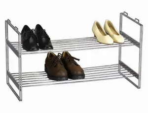 Chrome Stacking Shoe Rack