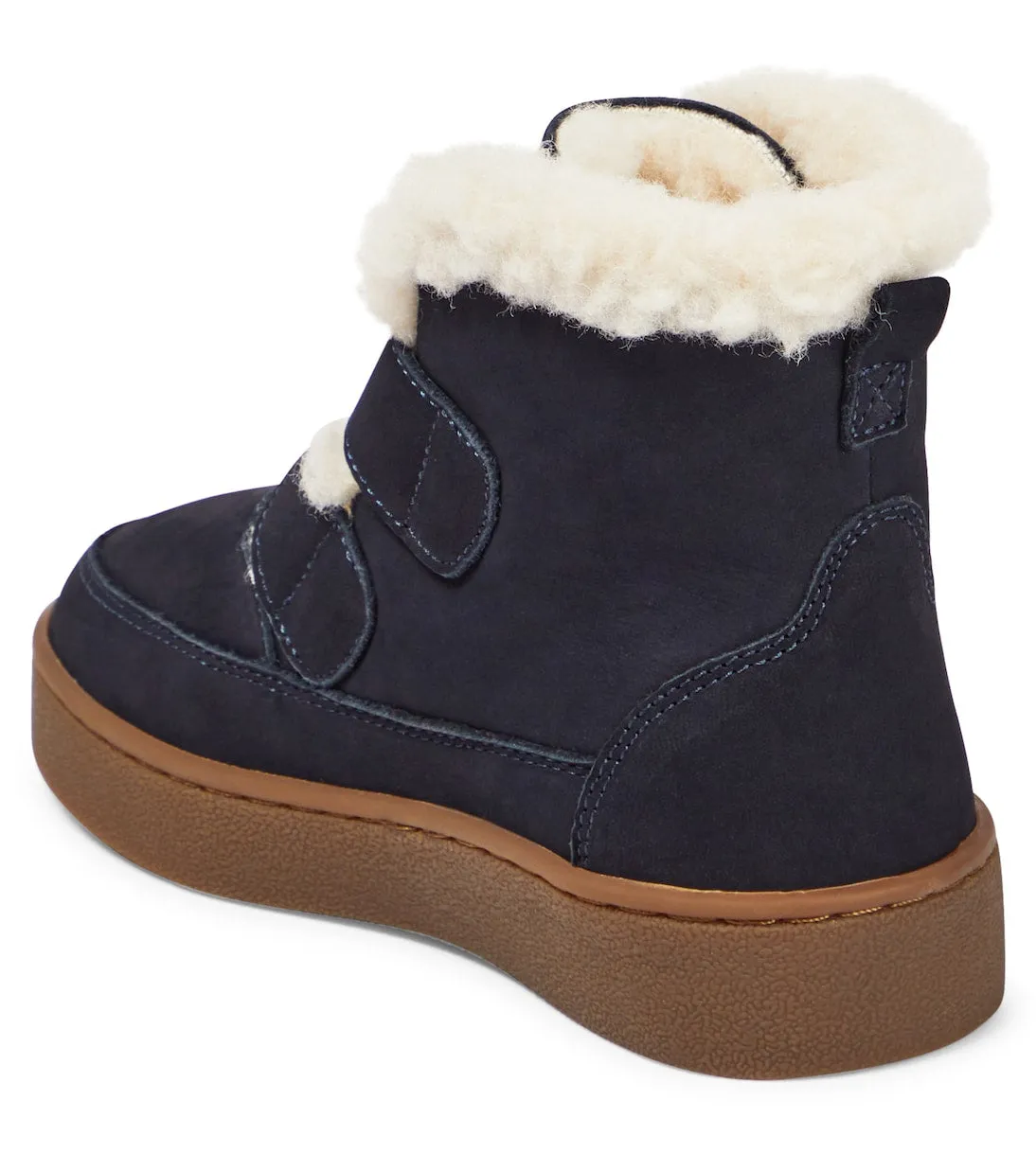 Clenn suede boots with Donsje lining, blue