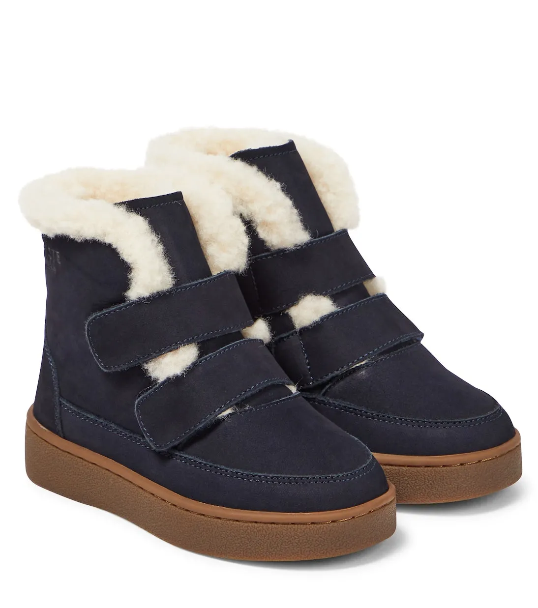 Clenn suede boots with Donsje lining, blue