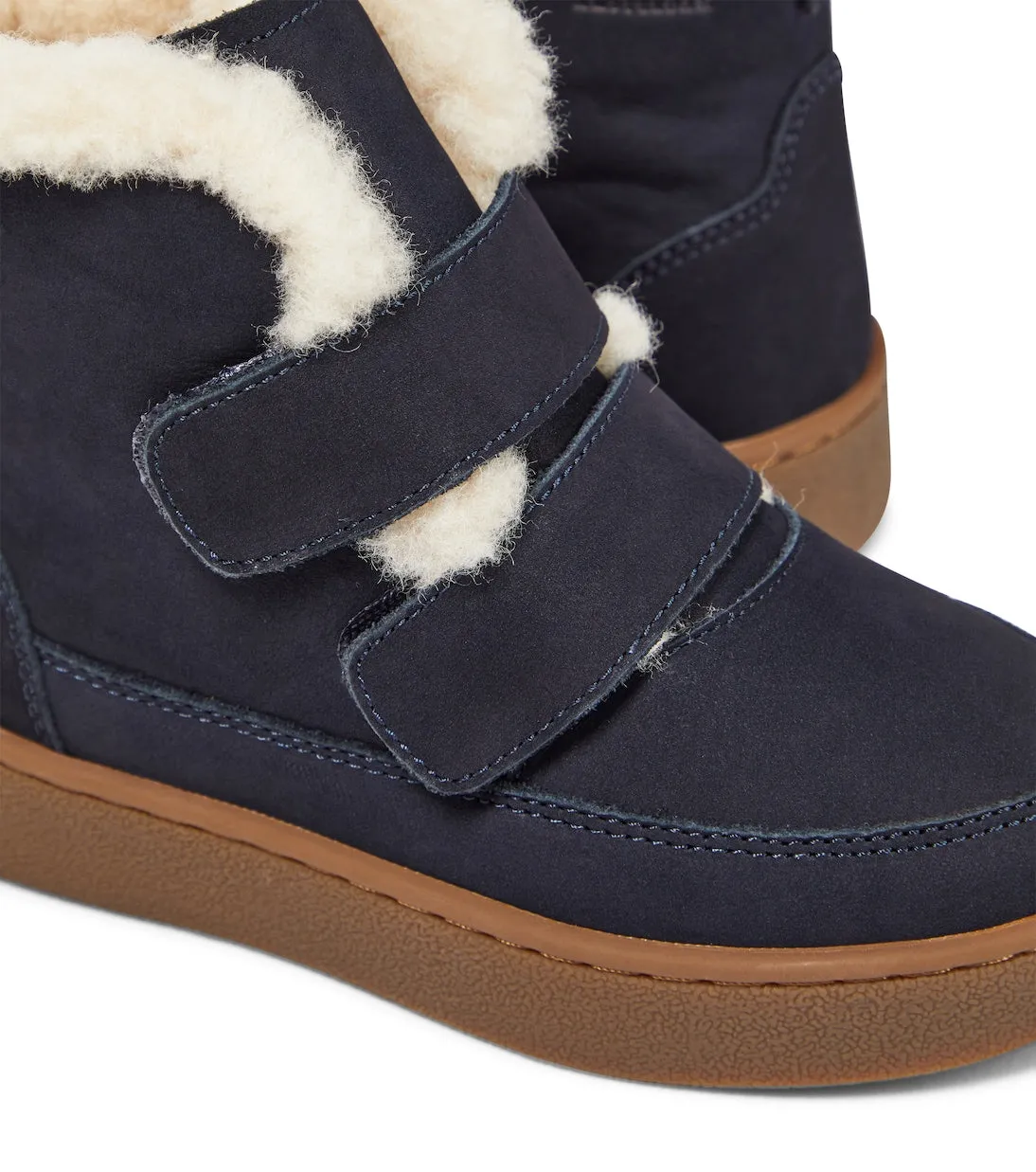 Clenn suede boots with Donsje lining, blue