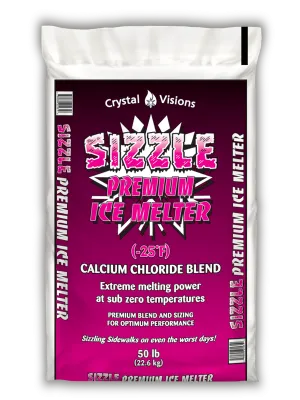 CRYSTAL VISIONS Sizzle Premium Ice Melter (50 lb Bag)