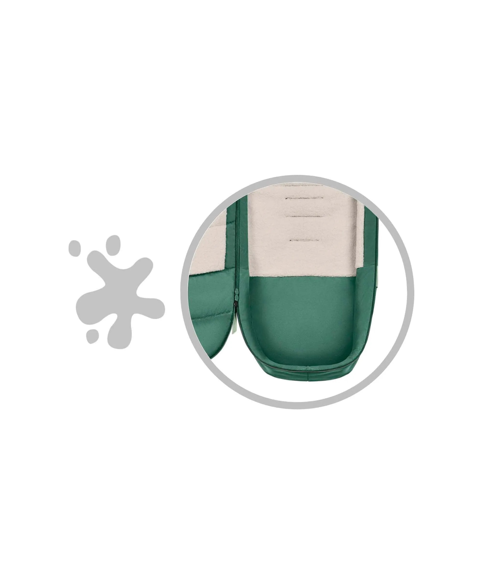 Cybex Platinum Footmuff - Leaf Green