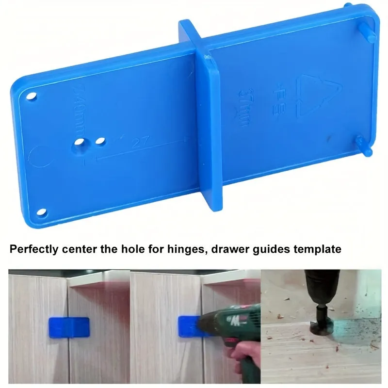 Door Cabinet Hinge Hole Drill Guide for Home Improvement