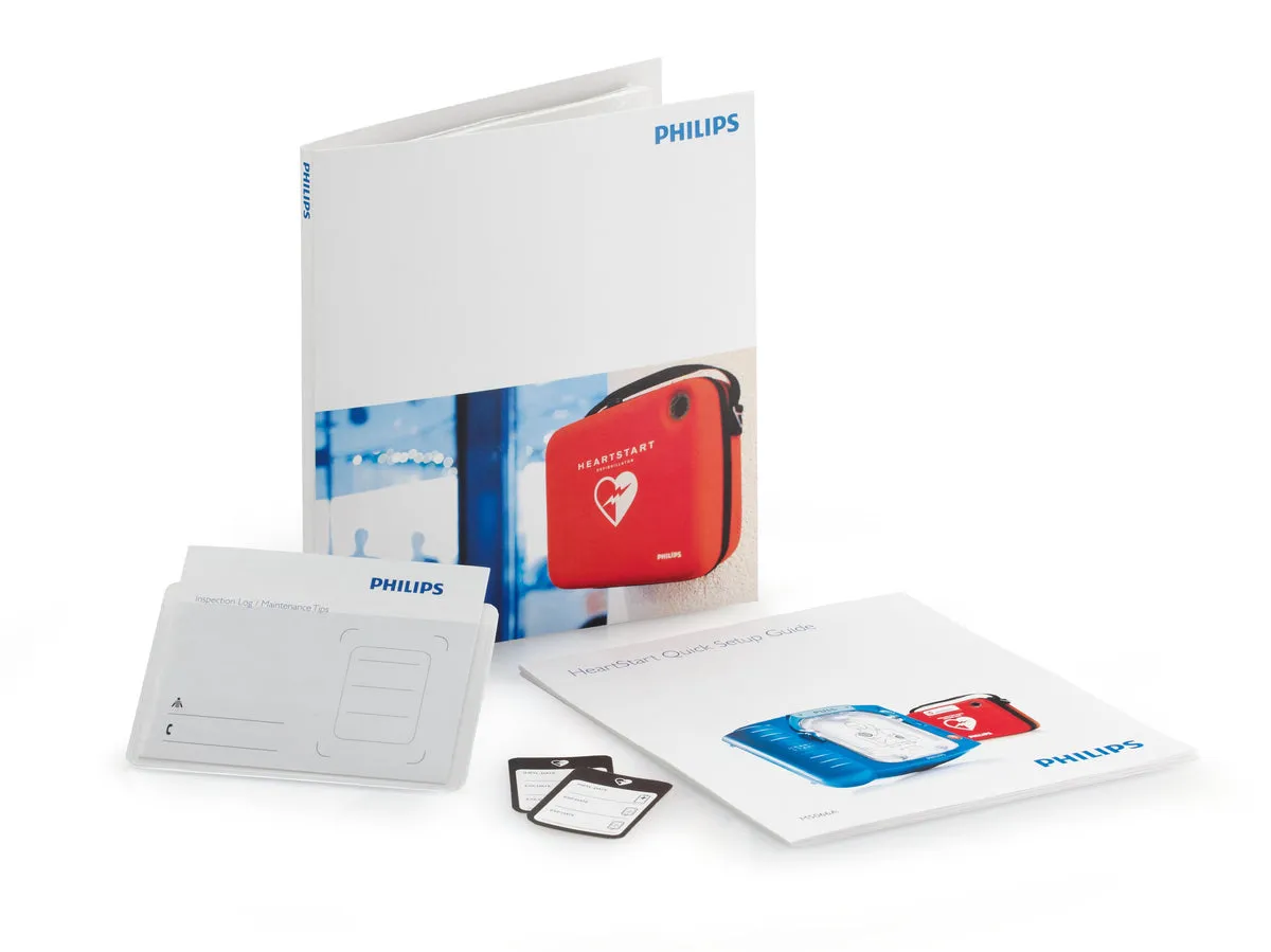 Ever Ready First Aid complete emergency kit with Philips AED, Defibrillation pads, and Beaty CPR (Adults and Children)