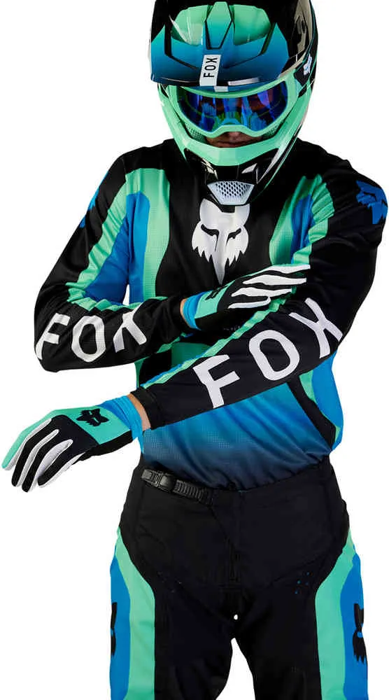 FOX Motocross Jersey 180 Ballast, Black/Blue