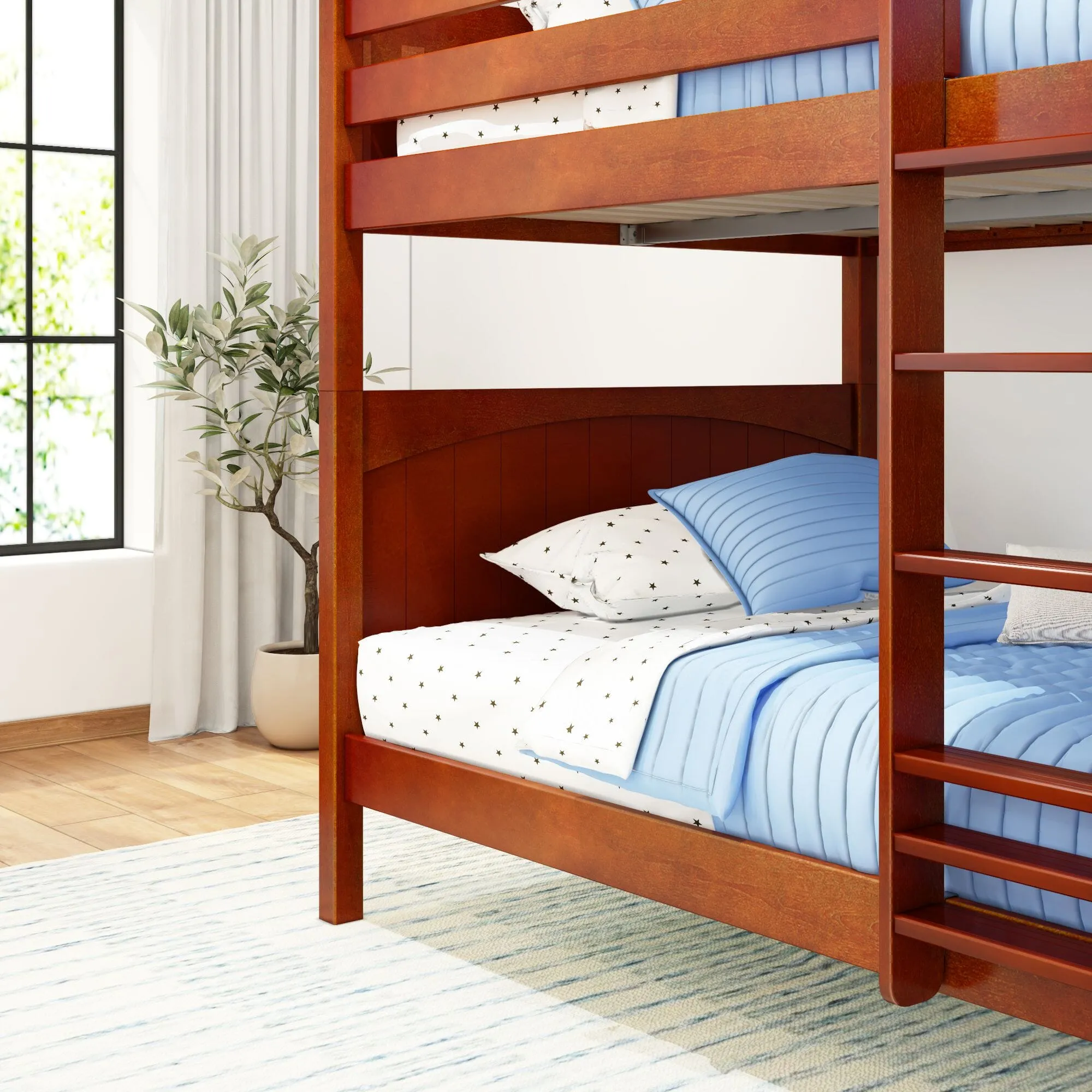 Full High Bunk Bed with Ladder