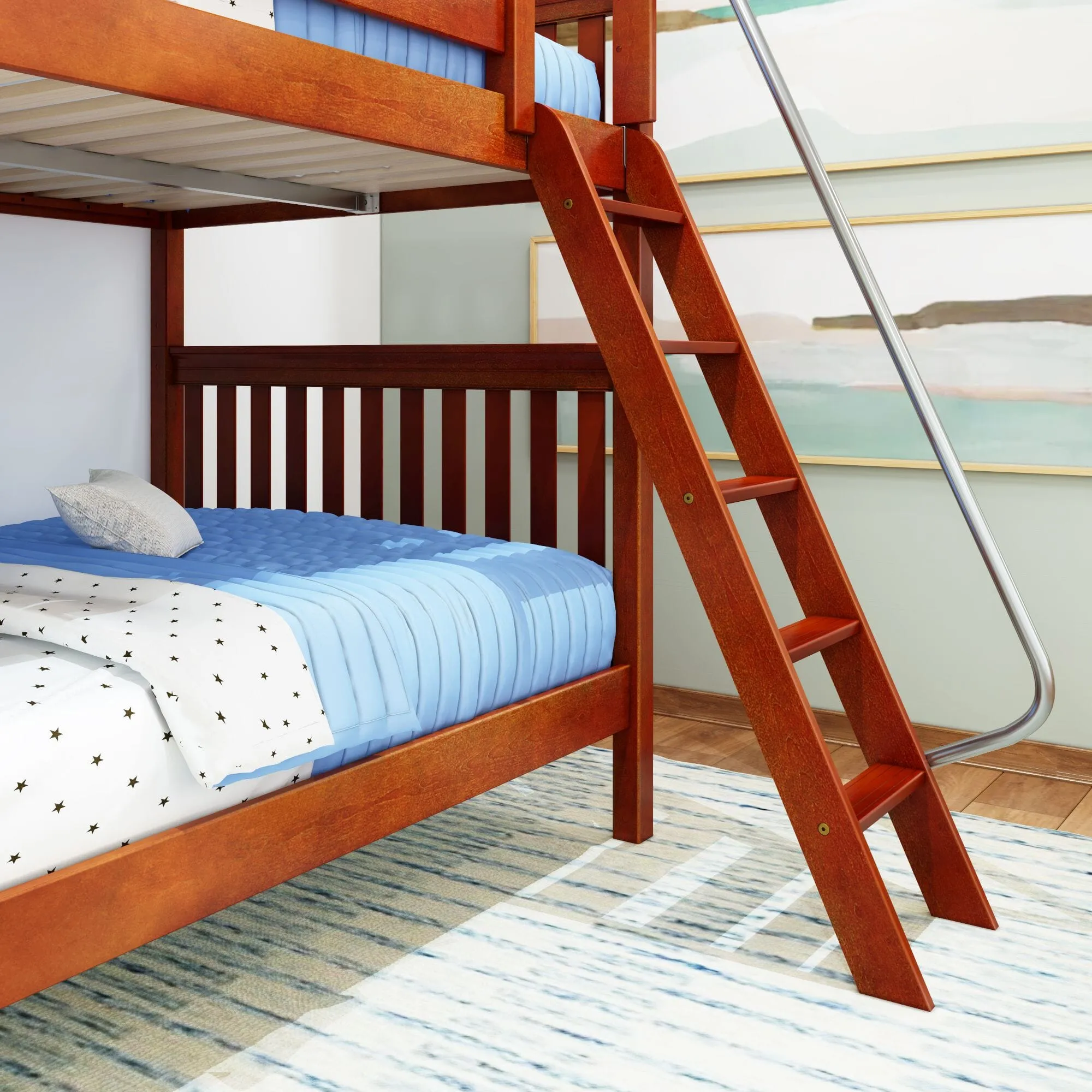 Full High Bunk Bed with Ladder