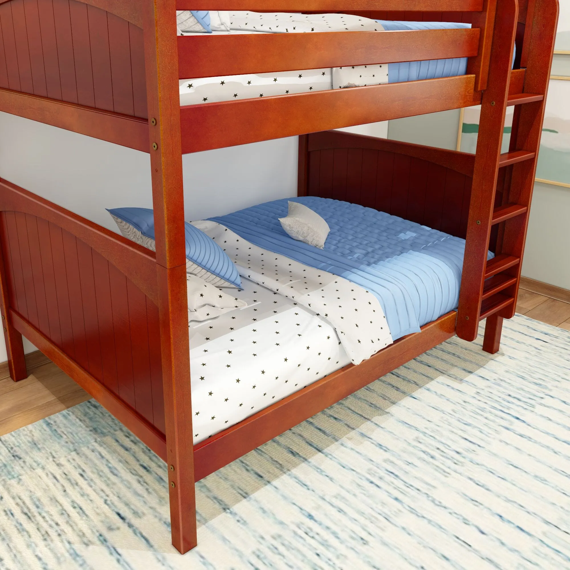 Full High Bunk Bed with Ladder