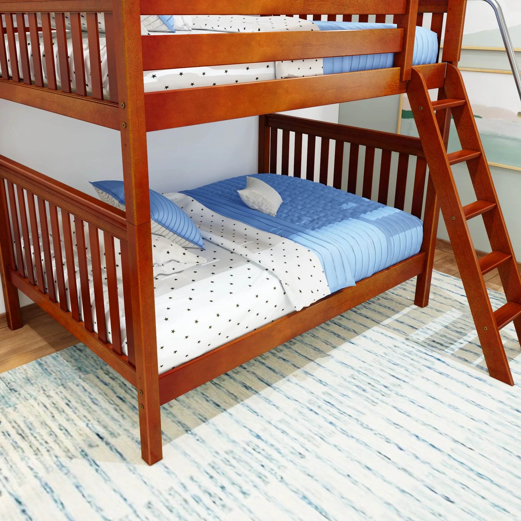 Full High Bunk Bed with Ladder