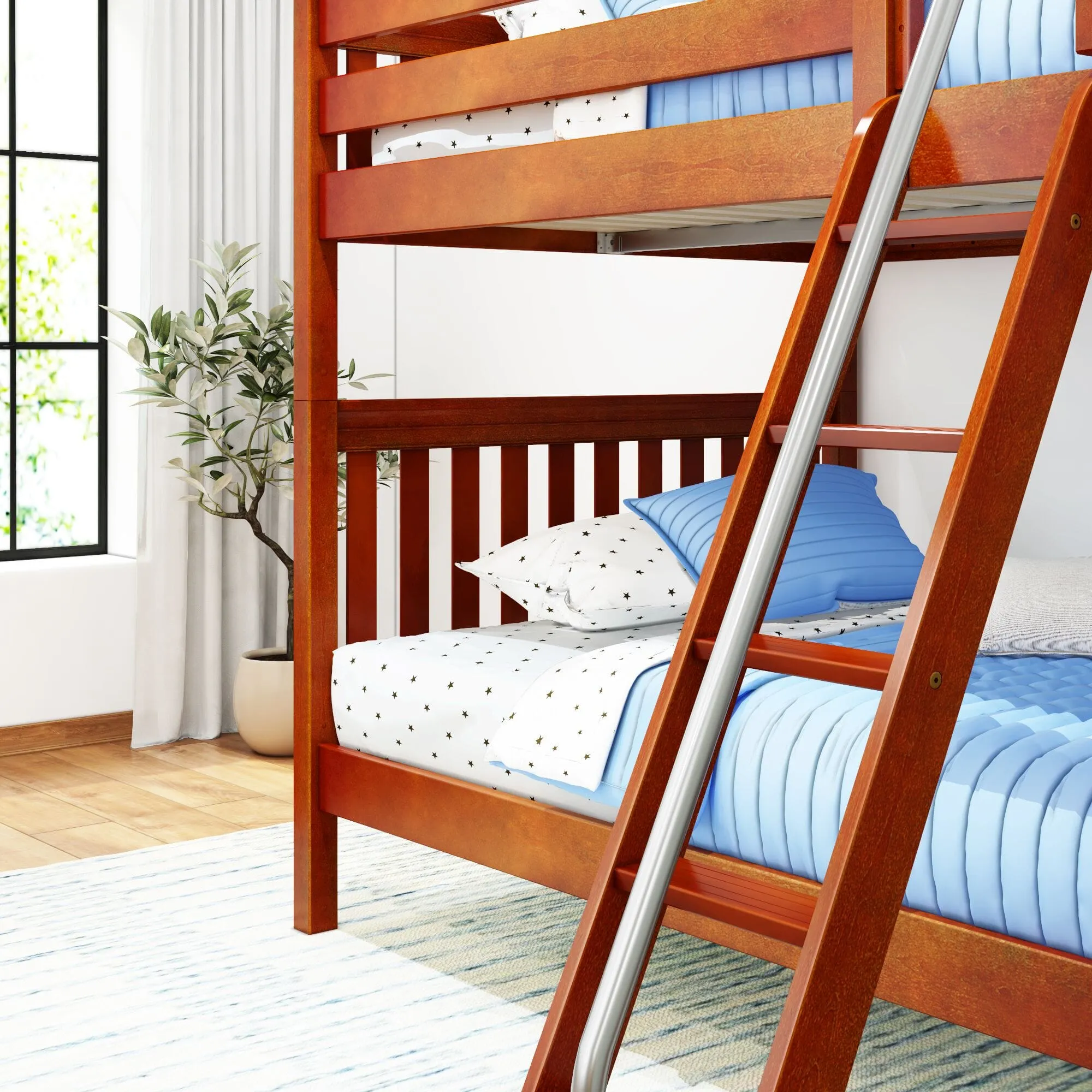 Full High Bunk Bed with Ladder