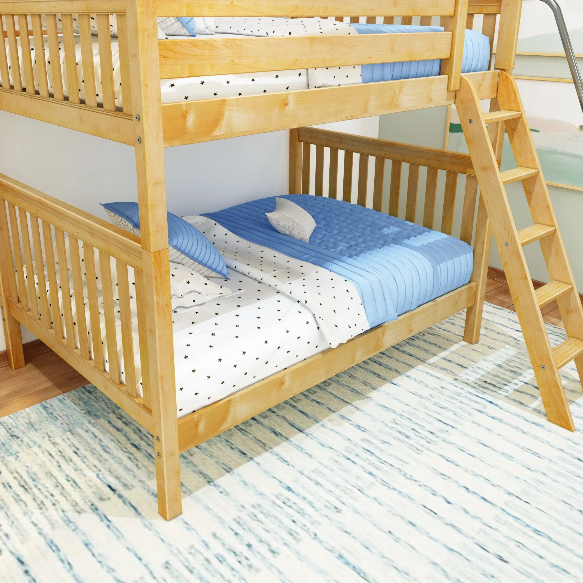 Full High Bunk Bed with Ladder