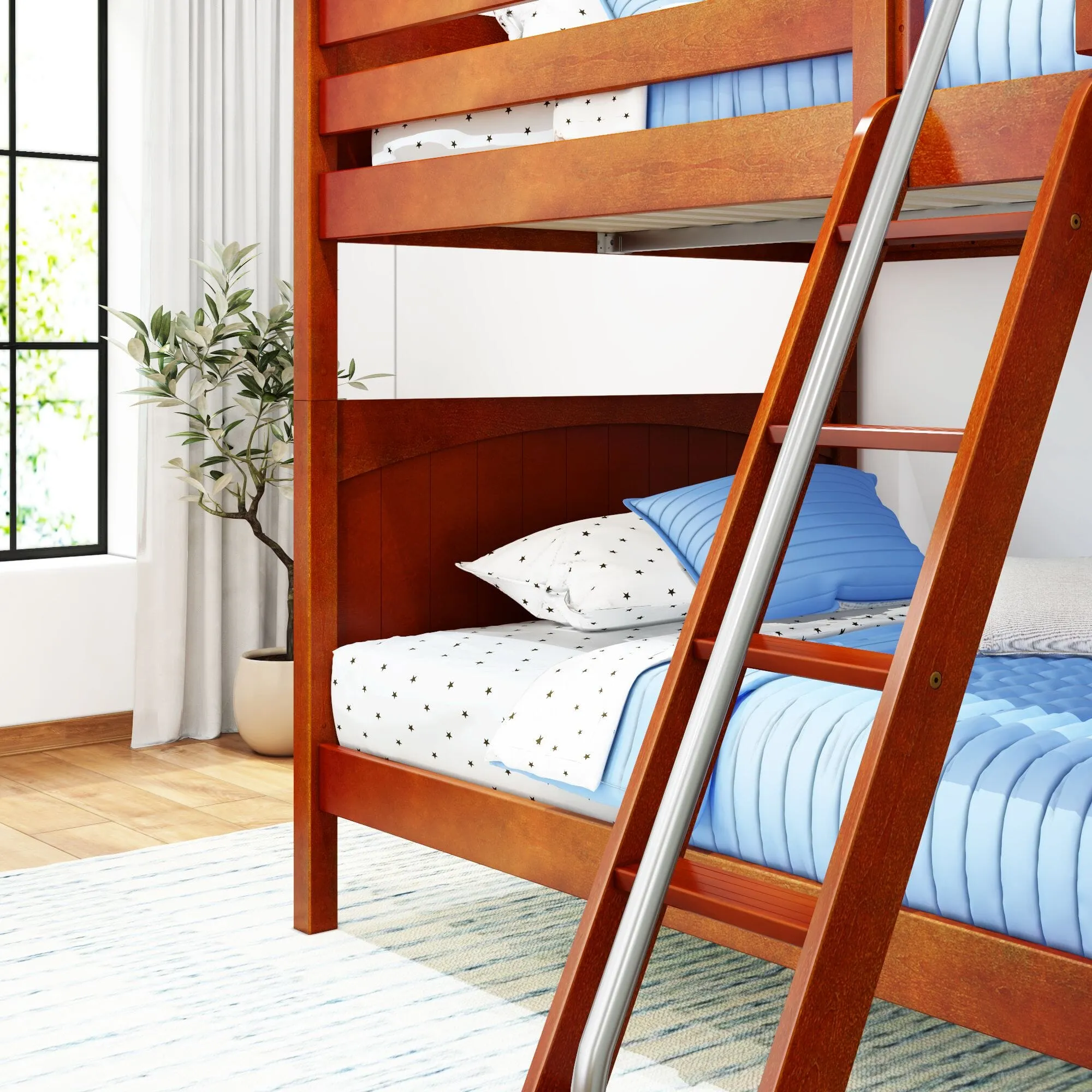 Full High Bunk Bed with Ladder