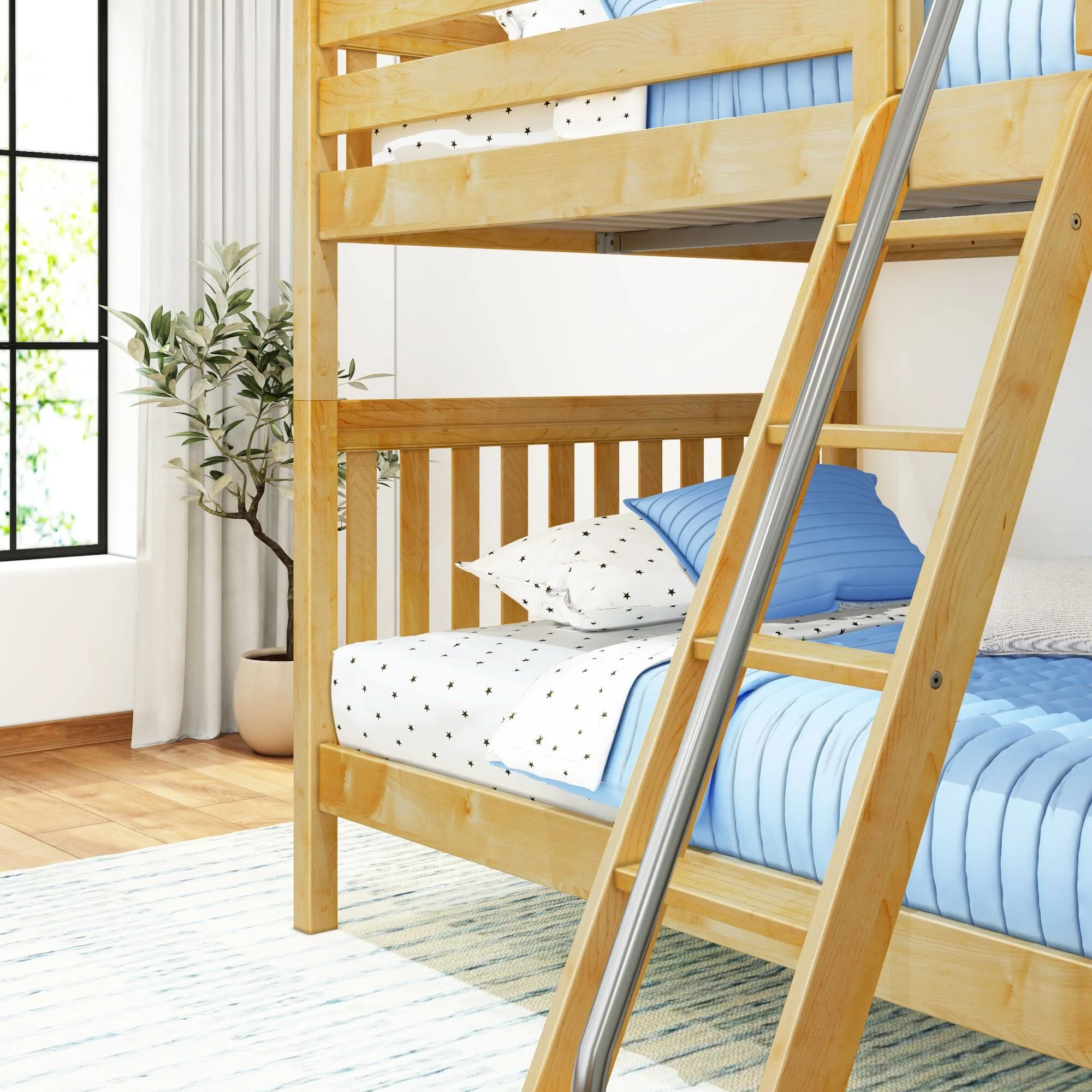 Full High Bunk Bed with Ladder