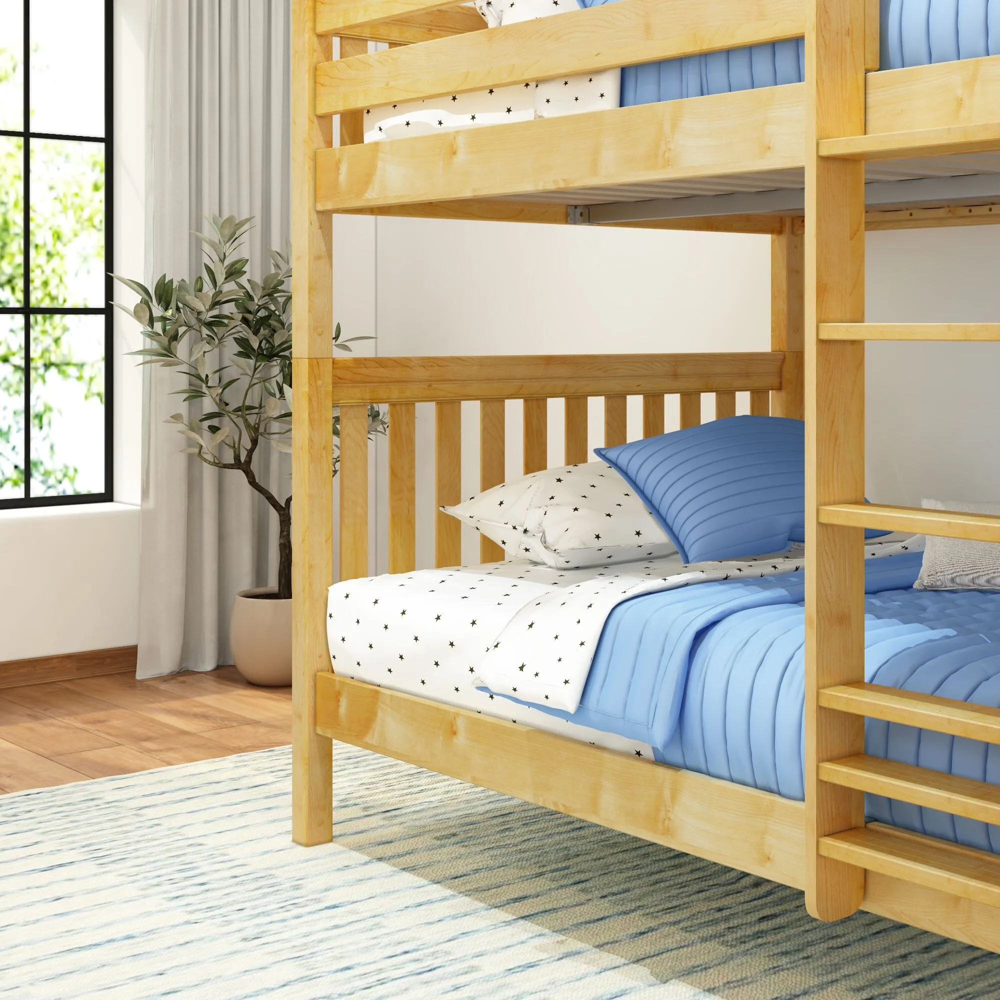 Full High Bunk Bed with Ladder