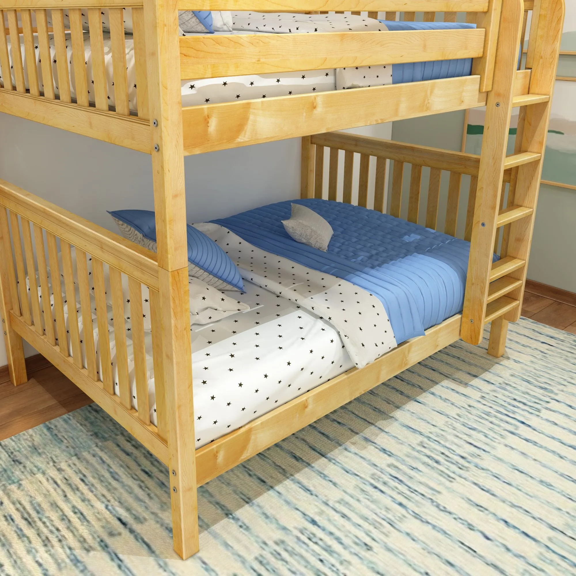 Full High Bunk Bed with Ladder