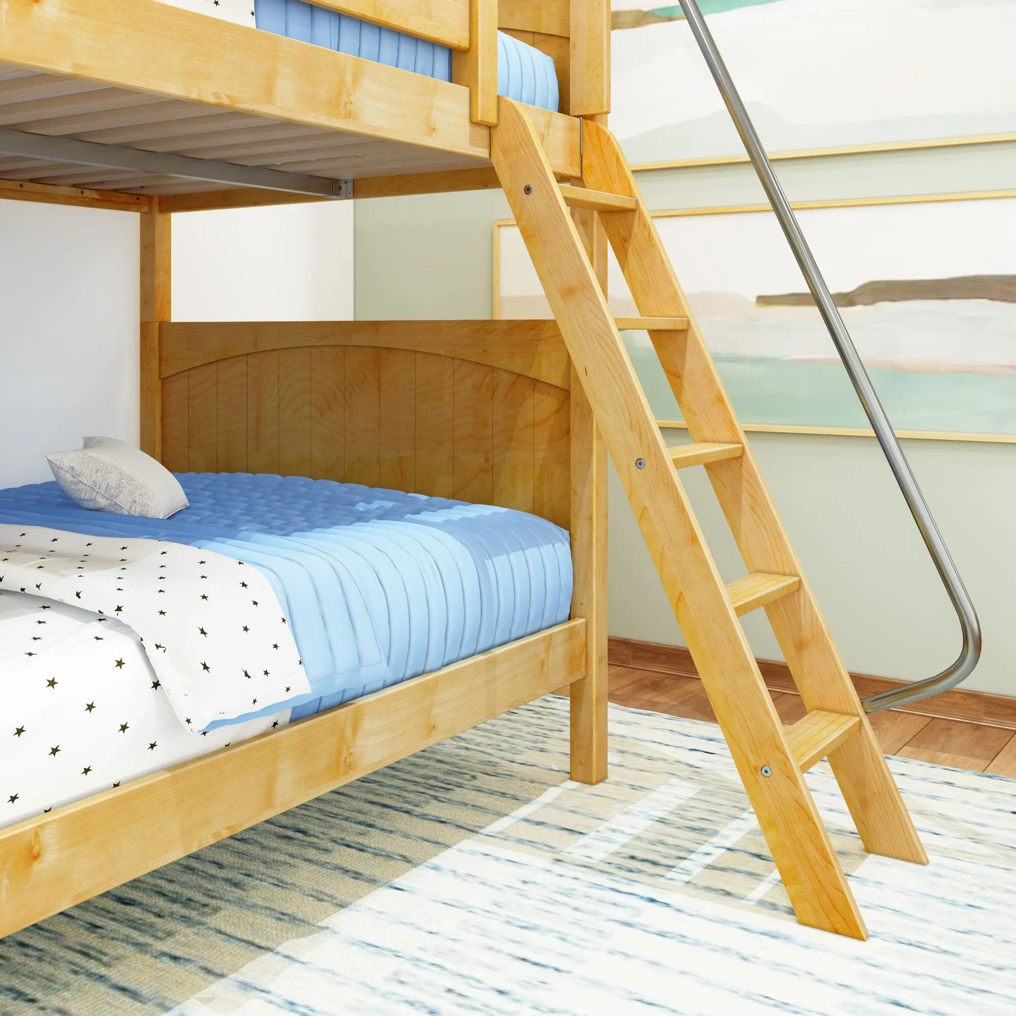 Full High Bunk Bed with Ladder