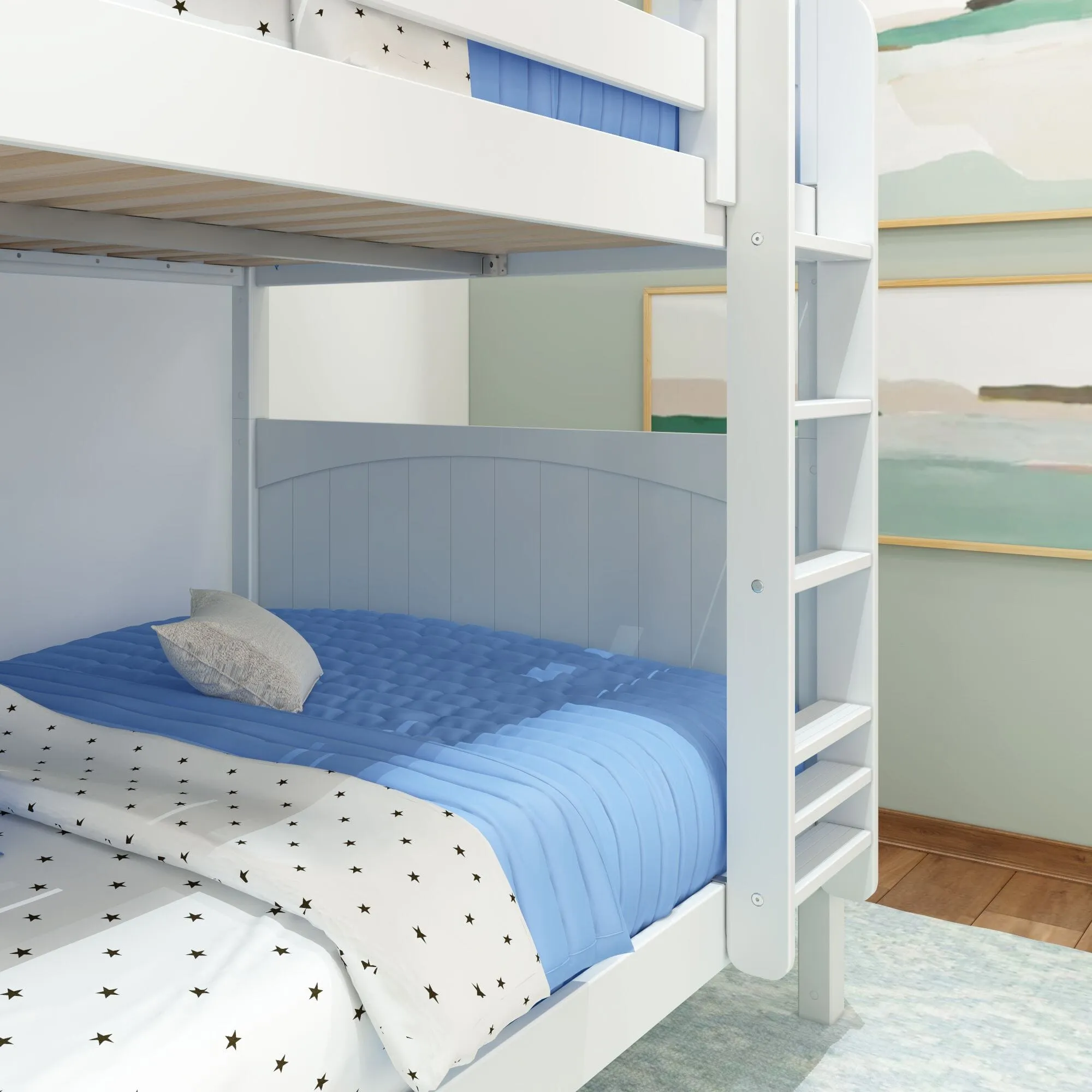 Full High Bunk Bed with Ladder