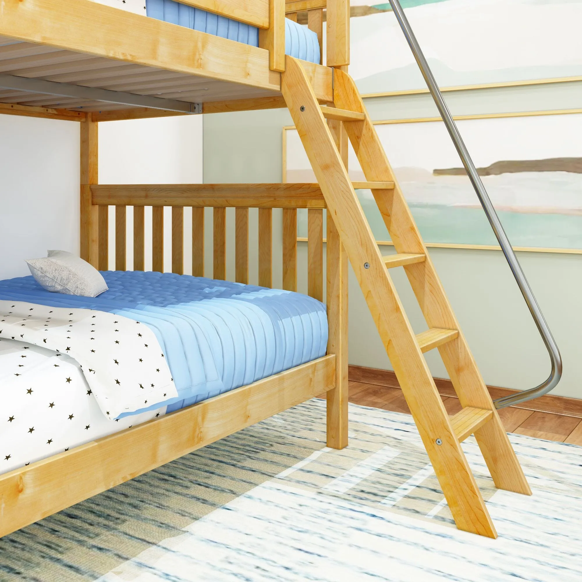 Full High Bunk Bed with Ladder