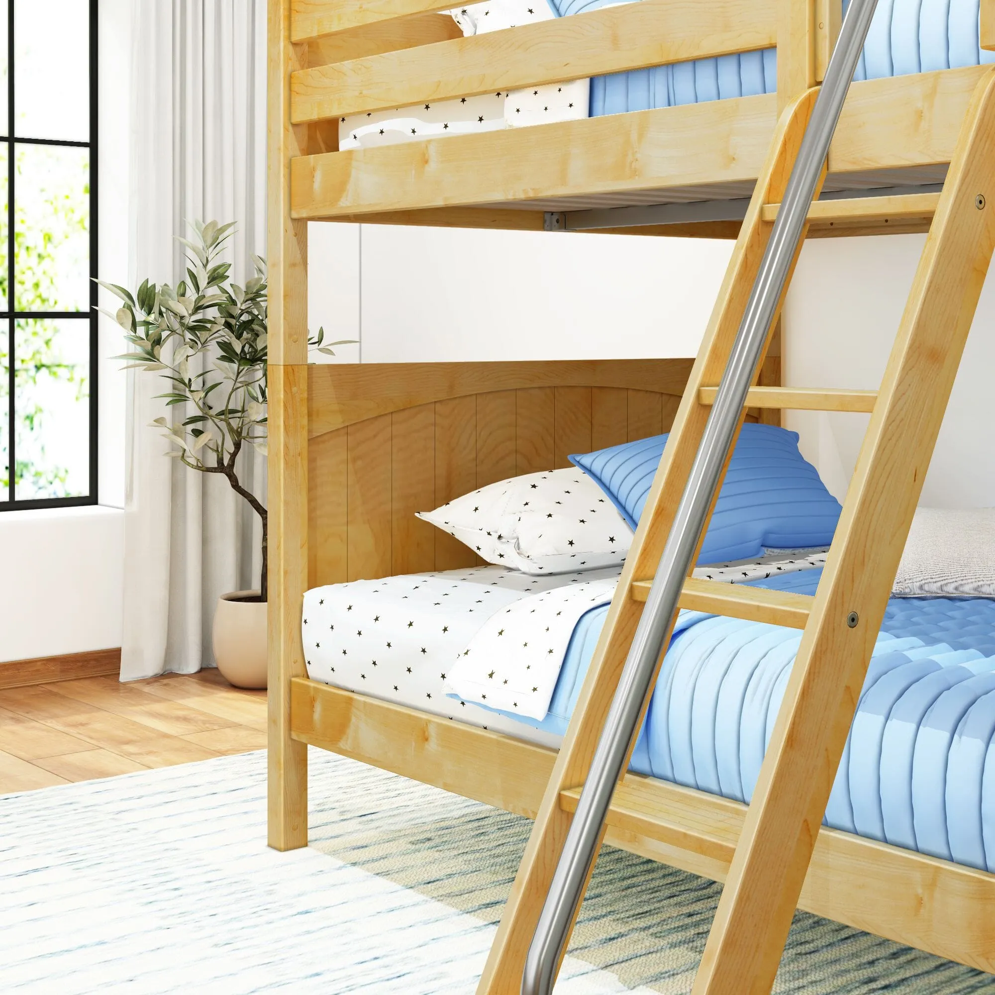 Full High Bunk Bed with Ladder