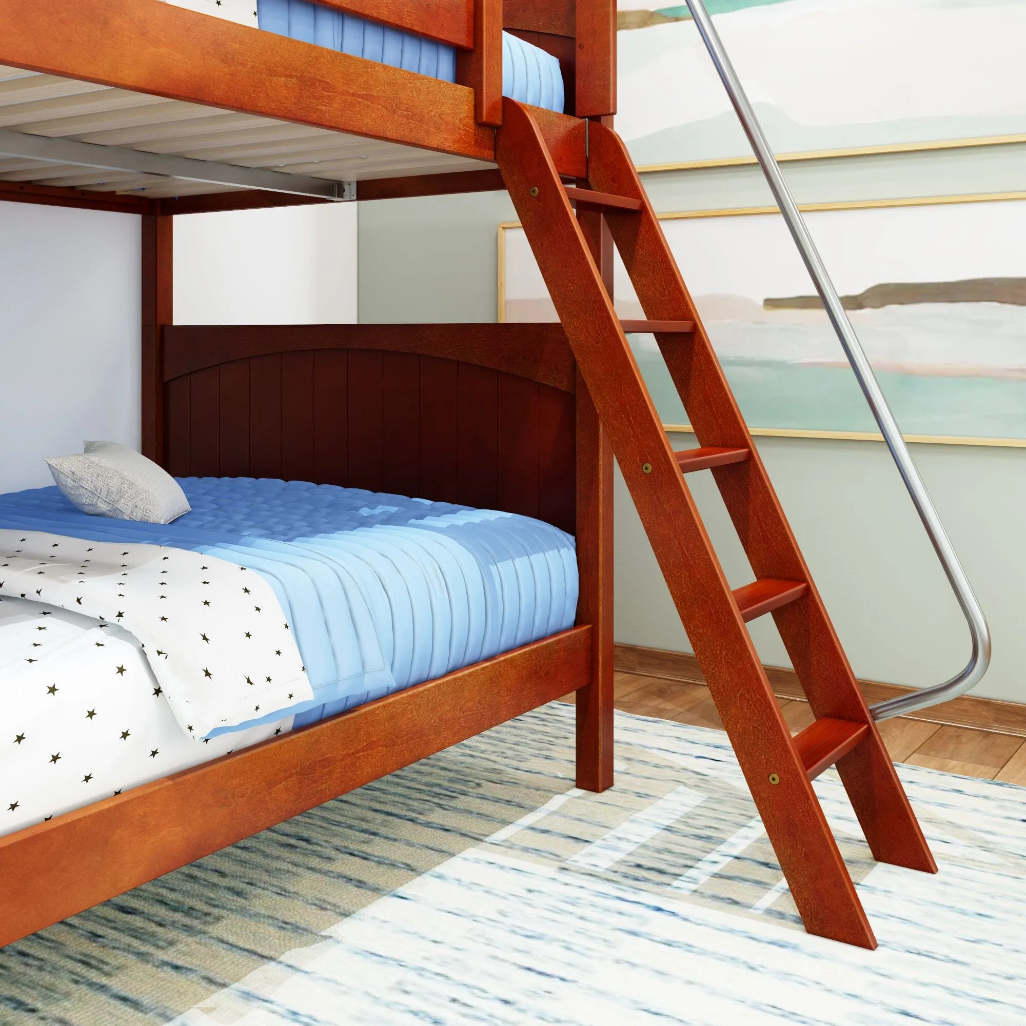 Full High Bunk Bed with Ladder