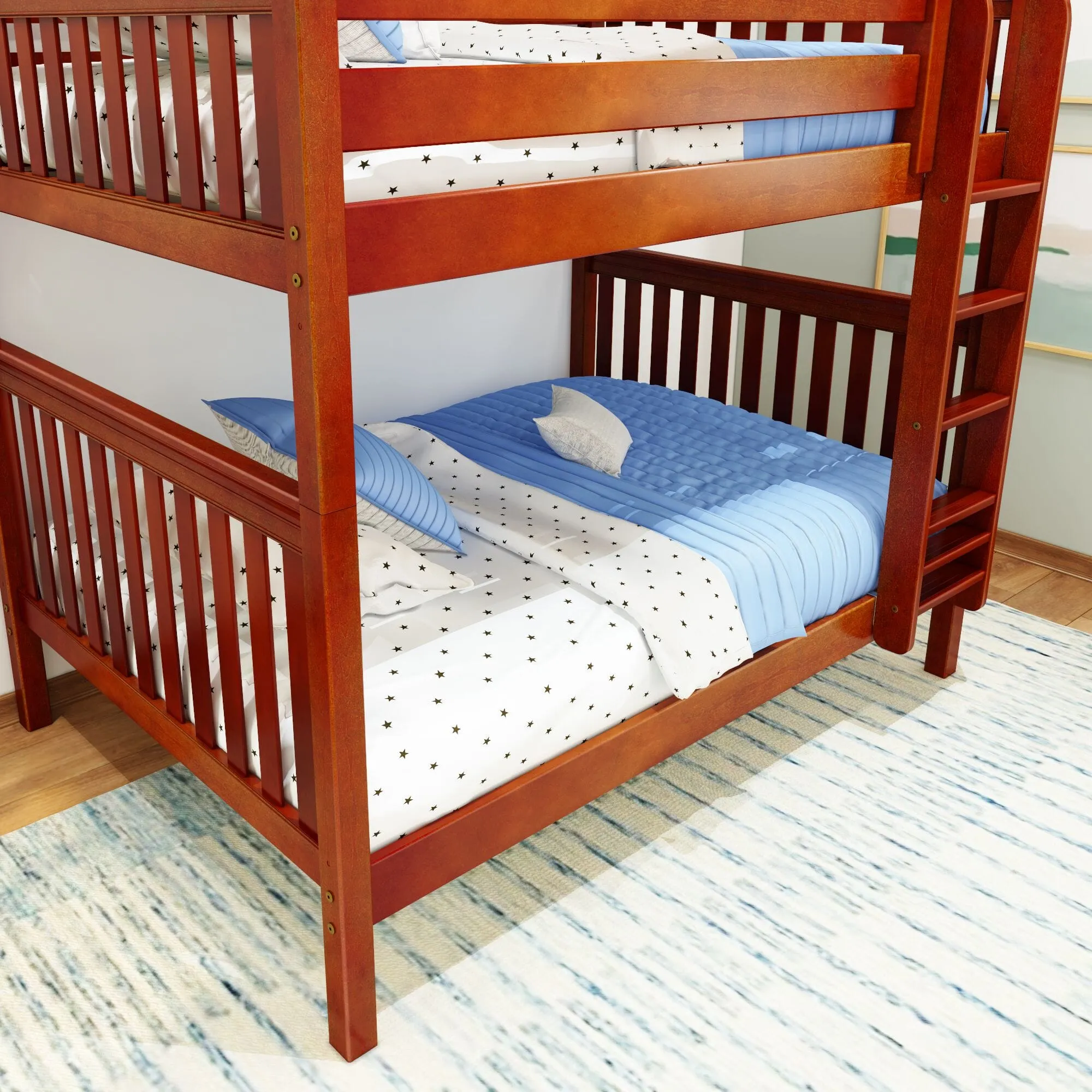 Full High Bunk Bed with Ladder