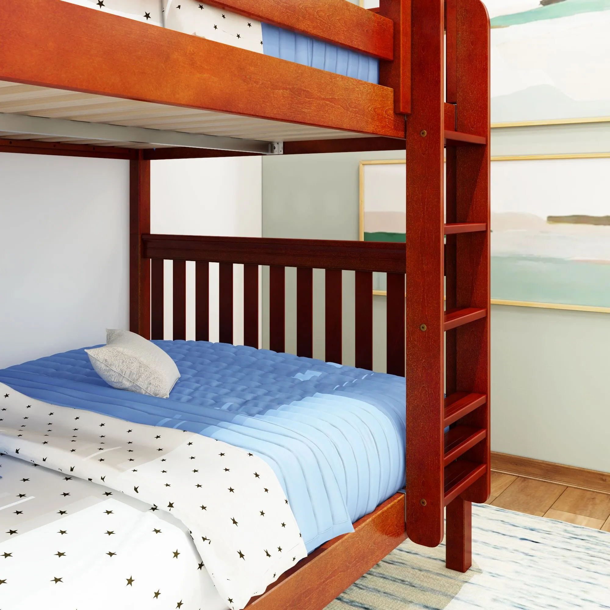 Full High Bunk Bed with Ladder