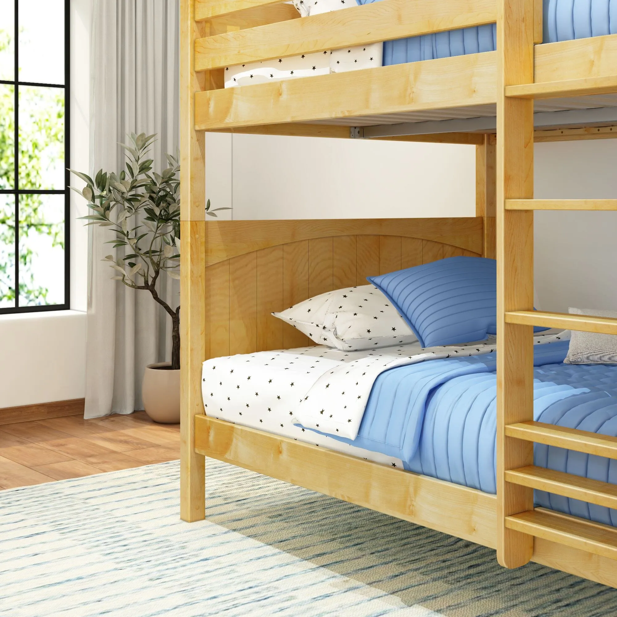 Full High Bunk Bed with Ladder