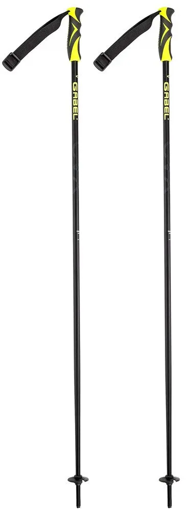 Gabel CVX Ski Poles Black/Yellow