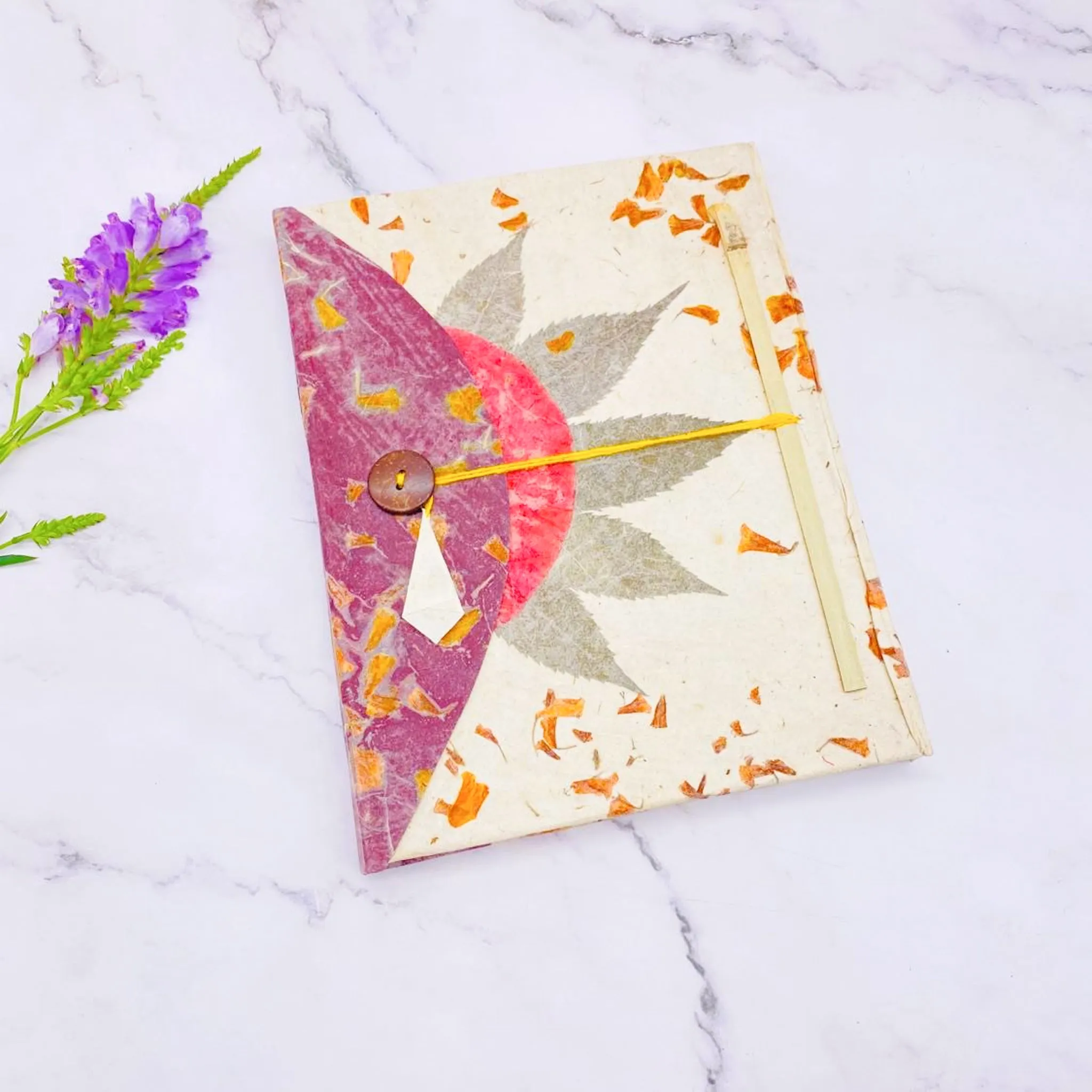 Handmade Flower Design Note Book