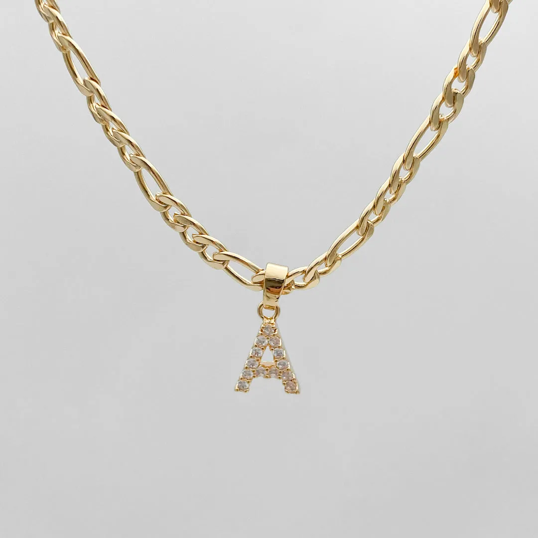 ICY Initial Necklace | Figaro