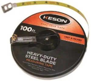 Keson Nylon Coated Steel Tape With Hook 100 Ft