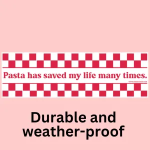 Life Saving Pasta Bumper Sticker