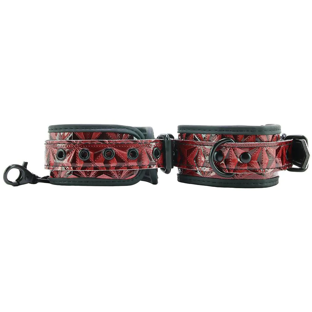 Luxury Hogtie Cuff Set in Burgundy