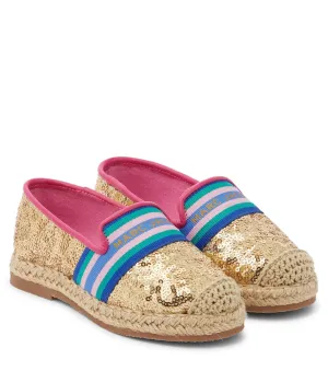 Marc Jacobs Logo Sequin Loafers, Multicolor