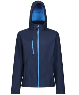 Navy/French Blue - Venturer 3-layer hooded softshell jacket