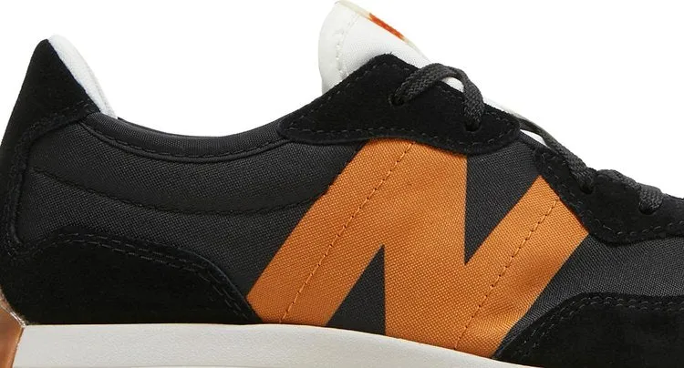 New Balance 327 Big Kid 'Black Madras Orange' Sneakers, black