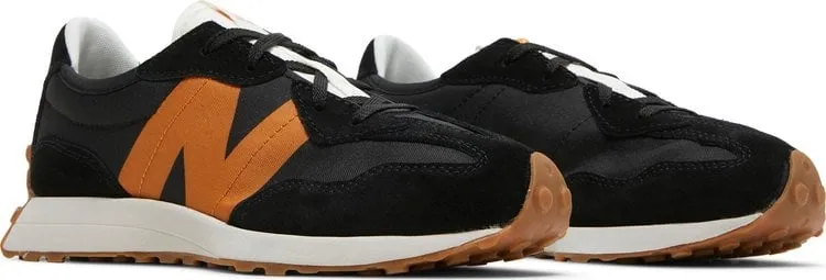 New Balance 327 Big Kid 'Black Madras Orange' Sneakers, black